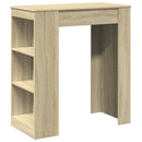 vidaXL sonoma tölgy szerelt fa bárasztal tárolókkal 95 x 47 x 103,5 cm