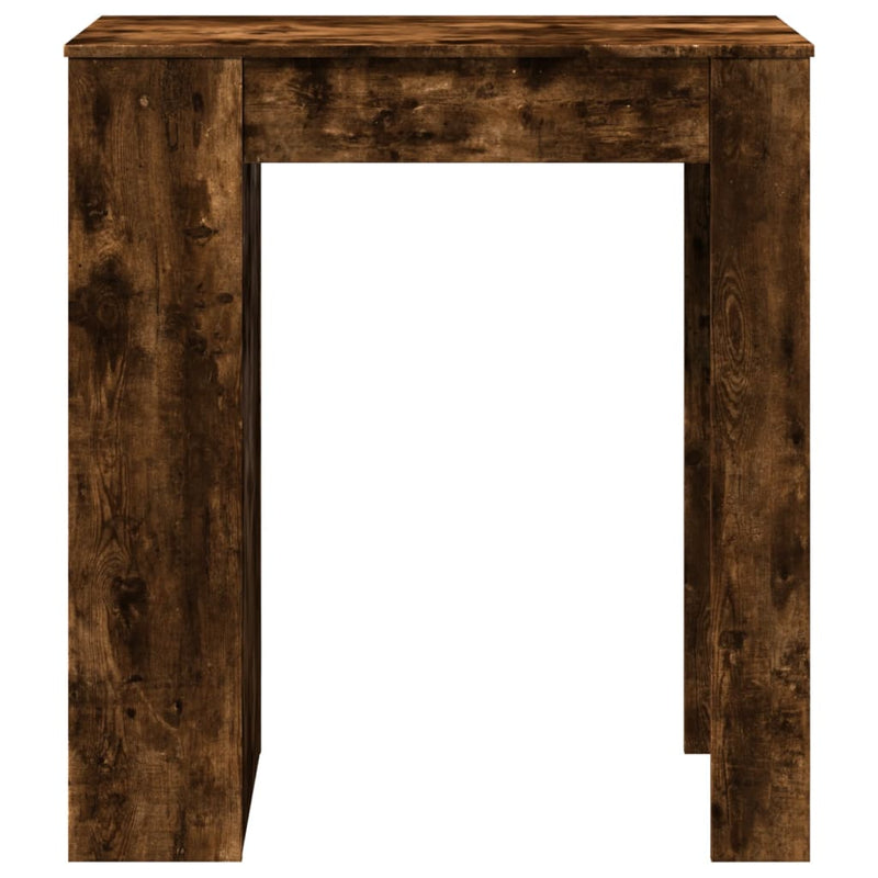 vidaXL füstös tölgy szerelt fa bárasztal tárolókkal 95 x 47 x 103,5 cm