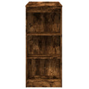 vidaXL füstös tölgy szerelt fa bárasztal tárolókkal 95 x 47 x 103,5 cm