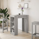vidaXL szürke sonoma szerelt fa bárasztal tárolókkal 95x47x103,5 cm
