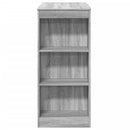 vidaXL szürke sonoma szerelt fa bárasztal tárolókkal 95x47x103,5 cm