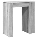 vidaXL szürke sonoma szerelt fa bárasztal tárolókkal 95x47x103,5 cm