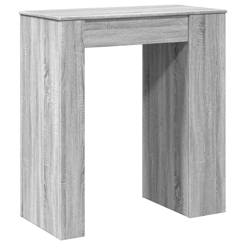 vidaXL szürke sonoma szerelt fa bárasztal tárolókkal 95x47x103,5 cm