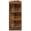 vidaXL antik fa színű szerelt fa bárasztal tárolókkal 95x47x103,5 cm