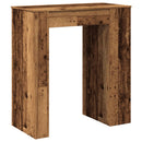 vidaXL antik fa színű szerelt fa bárasztal tárolókkal 95x47x103,5 cm