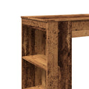 vidaXL antik fa színű szerelt fa bárasztal tárolókkal 95x47x103,5 cm
