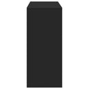 vidaXL fekete szerelt fa bárasztal polccal 124 x 46 x 103,5 cm