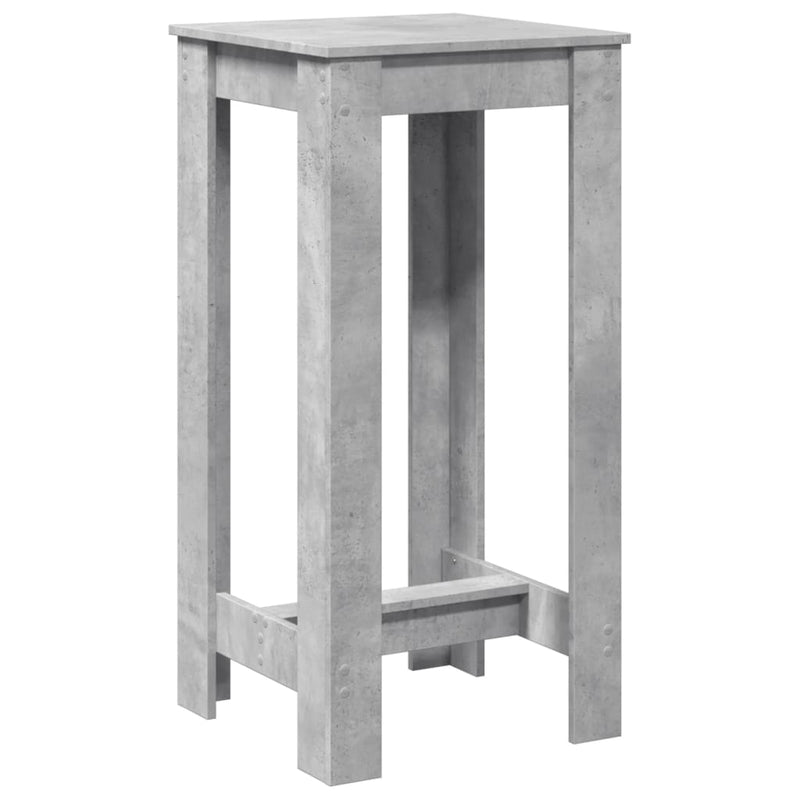 vidaXL betonszürke szerelt fa bárasztal 51 x 50 x 103,5 cm