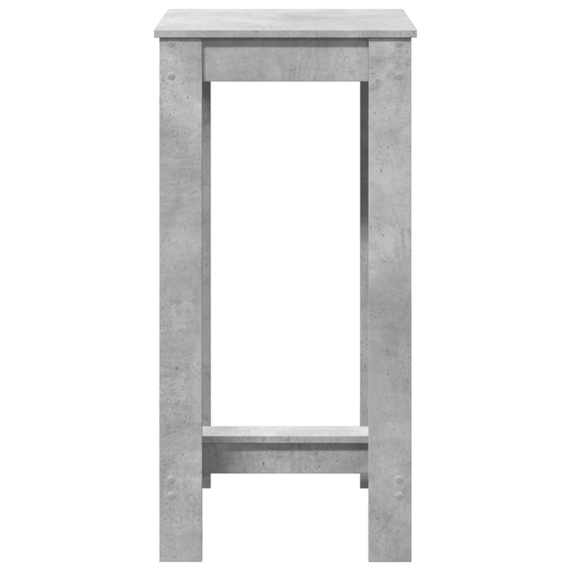 vidaXL betonszürke szerelt fa bárasztal 51 x 50 x 103,5 cm