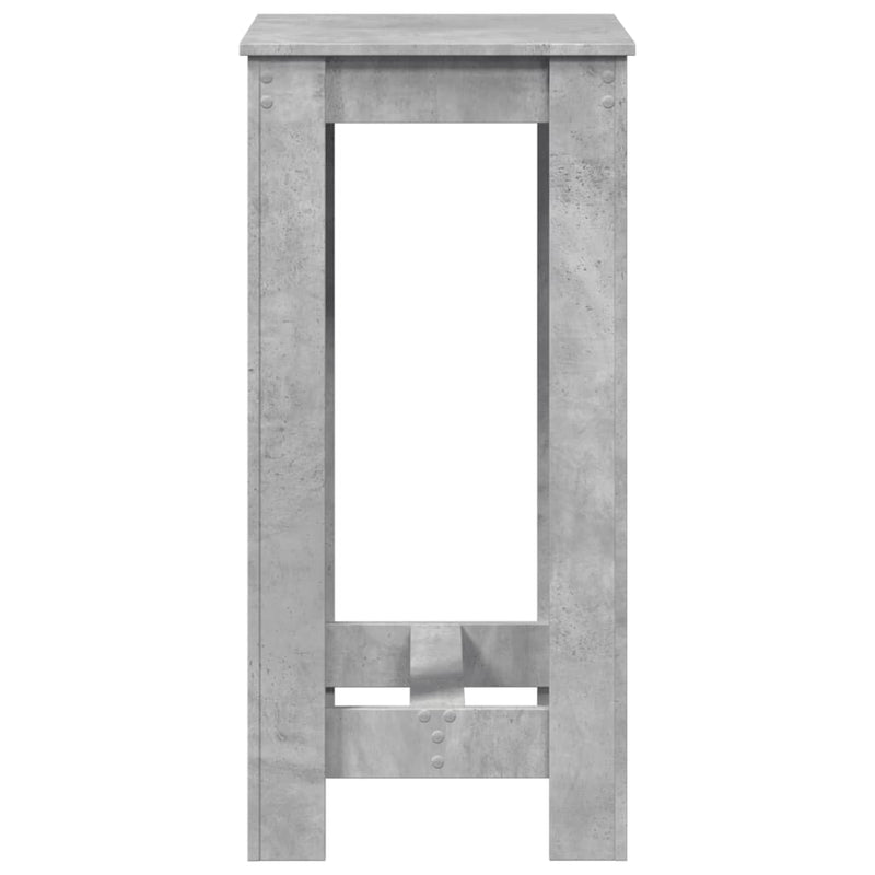 vidaXL betonszürke szerelt fa bárasztal 51 x 50 x 103,5 cm