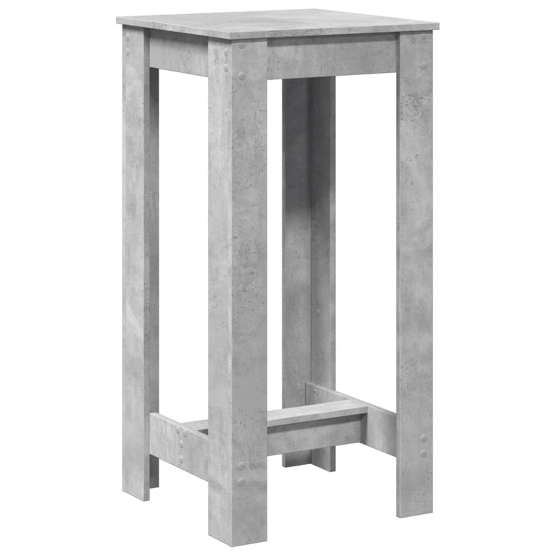 vidaXL betonszürke szerelt fa bárasztal 51 x 50 x 103,5 cm