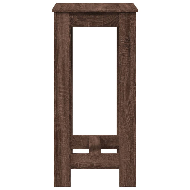 vidaXL barna tölgy színű szerelt fa bárasztal 51 x 50 x 103,5 cm