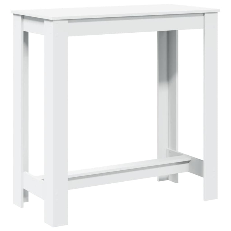vidaXL fehér szerelt fa bárasztal 102 x 50 x 103,5 cm