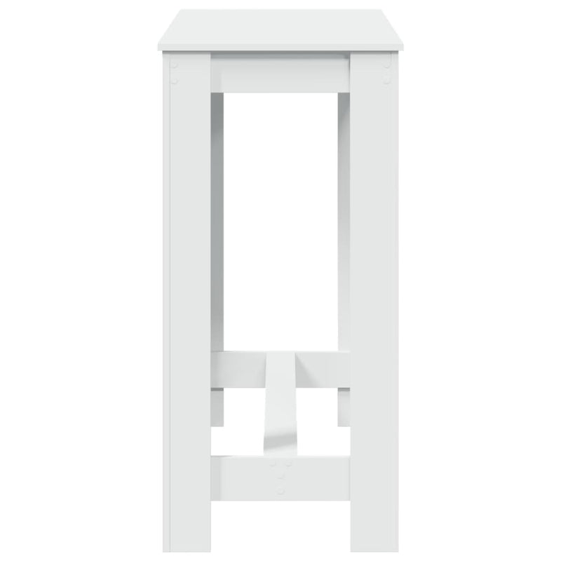 vidaXL fehér szerelt fa bárasztal 102 x 50 x 103,5 cm