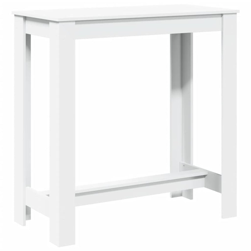vidaXL fehér szerelt fa bárasztal 102 x 50 x 103,5 cm
