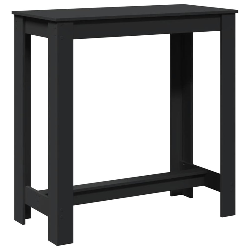 vidaXL fekete szerelt fa bárasztal 102 x 50 x 103,5 cm