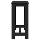 vidaXL fekete szerelt fa bárasztal 102 x 50 x 103,5 cm