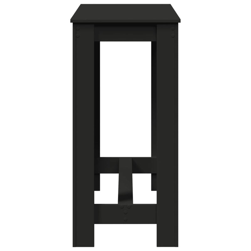 vidaXL fekete szerelt fa bárasztal 102 x 50 x 103,5 cm