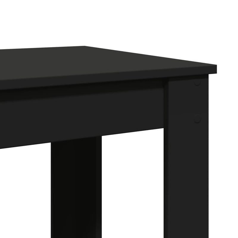 vidaXL fekete szerelt fa bárasztal 102 x 50 x 103,5 cm