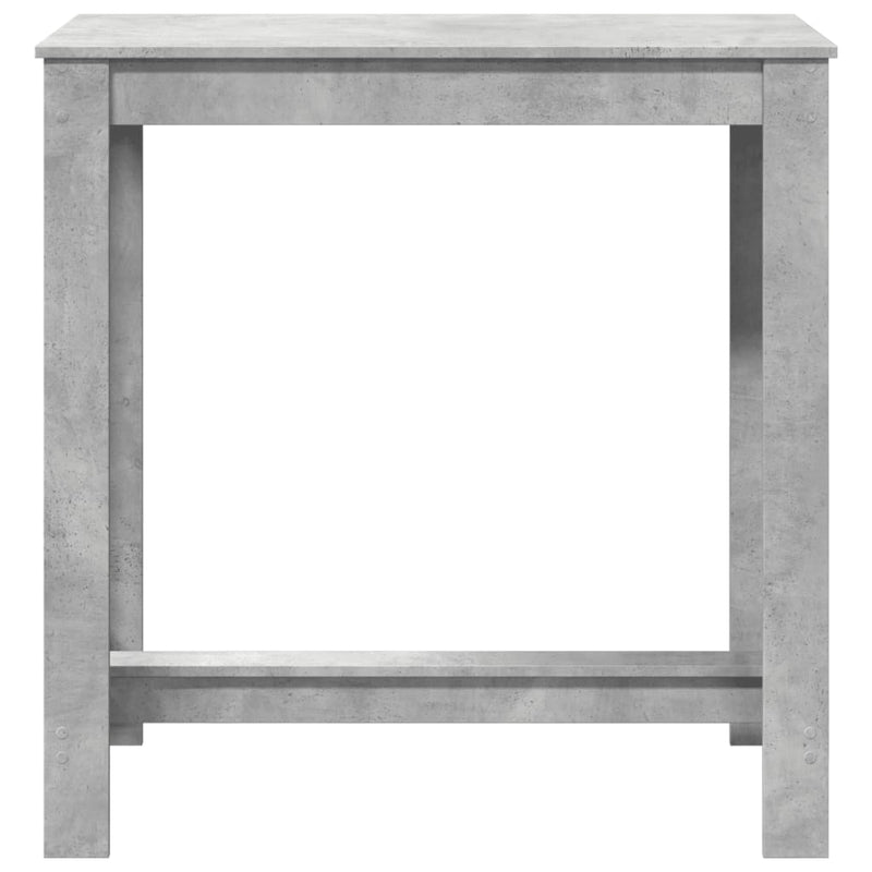 vidaXL betonszürke szerelt fa bárasztal 102 x 50 x 103,5 cm