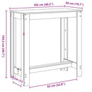 vidaXL füstös tölgy színű szerelt fa bárasztal 102 x 50 x 103,5 cm