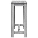 vidaXL szürke sonoma színű szerelt fa bárasztal 102 x 50 x 103,5 cm