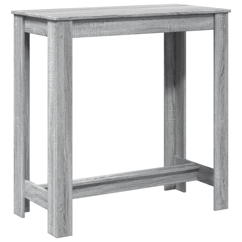 vidaXL szürke sonoma színű szerelt fa bárasztal 102 x 50 x 103,5 cm