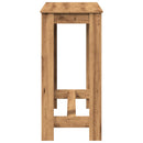 vidaXL kézműves tölgy színű szerelt fa bárasztal 102 x 50 x 103,5 cm