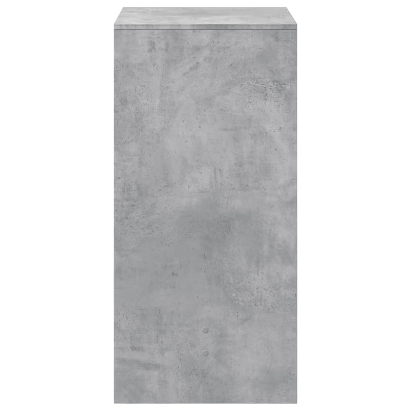 vidaXL betonszürke szerelt fa bárasztal 51 x 50 x 103,5 cm