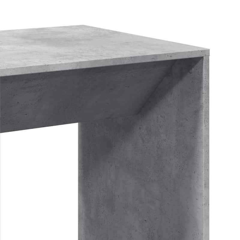 vidaXL betonszürke szerelt fa bárasztal 51 x 50 x 103,5 cm