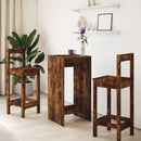 vidaXL füstös tölgy színű szerelt fa bárasztal 51 x 50 x 103,5 cm