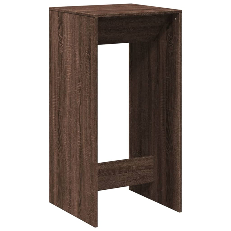 vidaXL barna tölgy színű szerelt fa bárasztal 51 x 50 x 103,5 cm