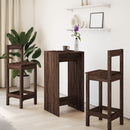 vidaXL barna tölgy színű szerelt fa bárasztal 51 x 50 x 103,5 cm