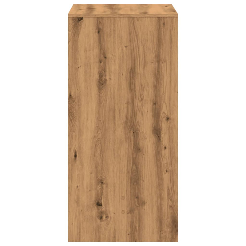 vidaXL kézműves tölgy színű szerelt fa bárasztal 51 x 50 x 103,5 cm