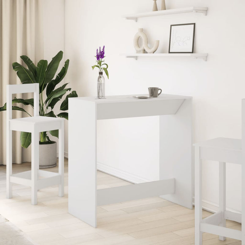 vidaXL fehér szerelt fa bárasztal 102 x 50 x 103,5 cm