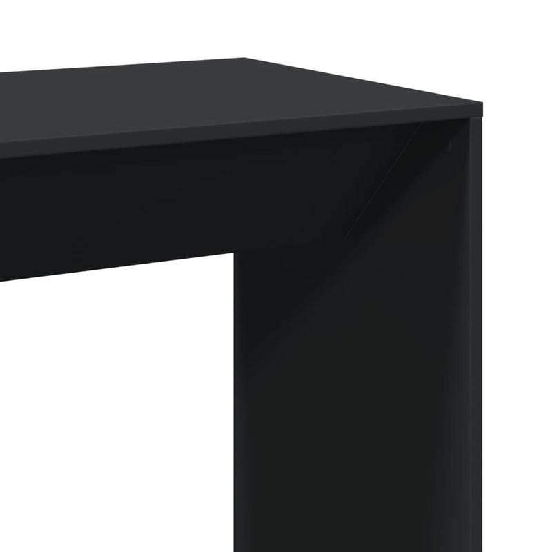 vidaXL fekete szerelt fa bárasztal 102 x 50 x 103,5 cm