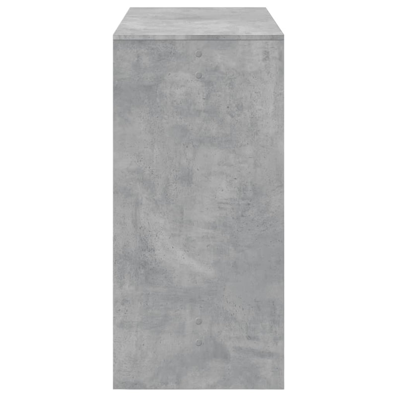 vidaXL betonszürke szerelt fa bárasztal 102 x 50 x 103,5 cm