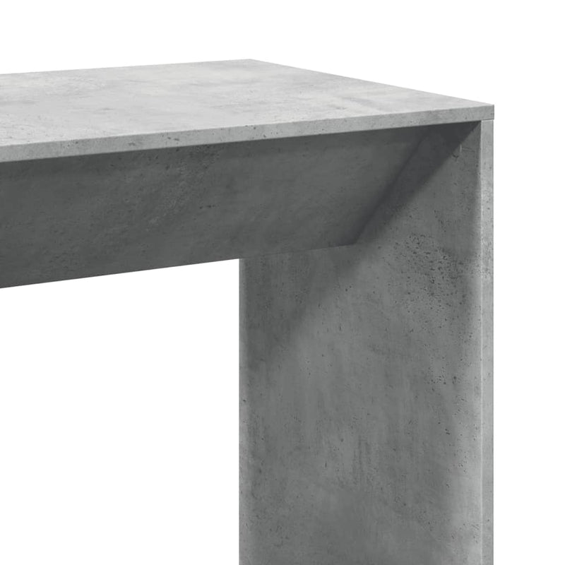 vidaXL betonszürke szerelt fa bárasztal 102 x 50 x 103,5 cm