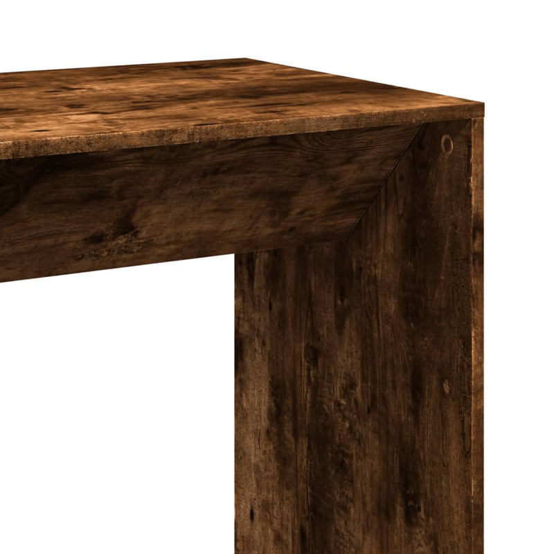 vidaXL füstös tölgy színű szerelt fa bárasztal 102 x 50 x 103,5 cm