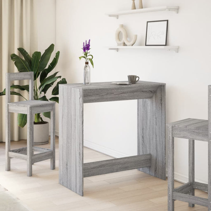 vidaXL szürke sonoma színű szerelt fa bárasztal 102 x 50 x 103,5 cm