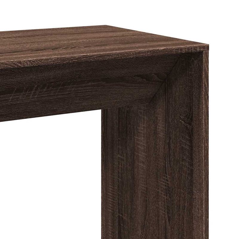 vidaXL barna tölgy színű szerelt fa bárasztal 102 x 50 x 103,5 cm