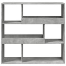 vidaXL betonszürke térelválasztó könyvszekrény 100 x 33 x 94,5 cm