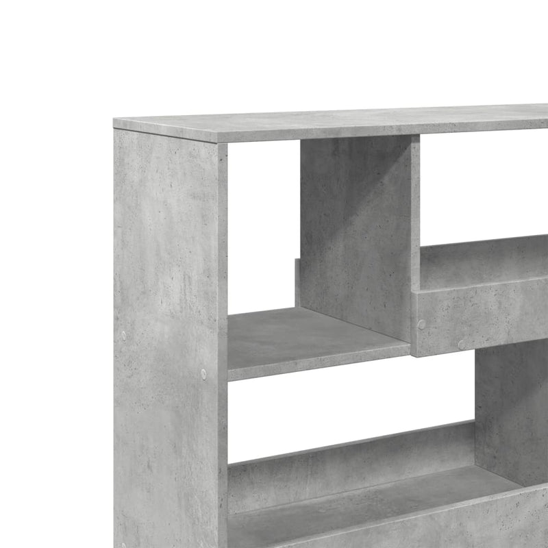 vidaXL betonszürke térelválasztó könyvszekrény 100 x 33 x 94,5 cm