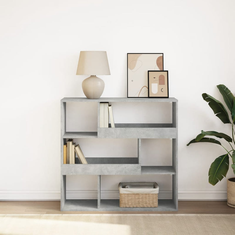 vidaXL betonszürke térelválasztó könyvszekrény 100 x 33 x 94,5 cm