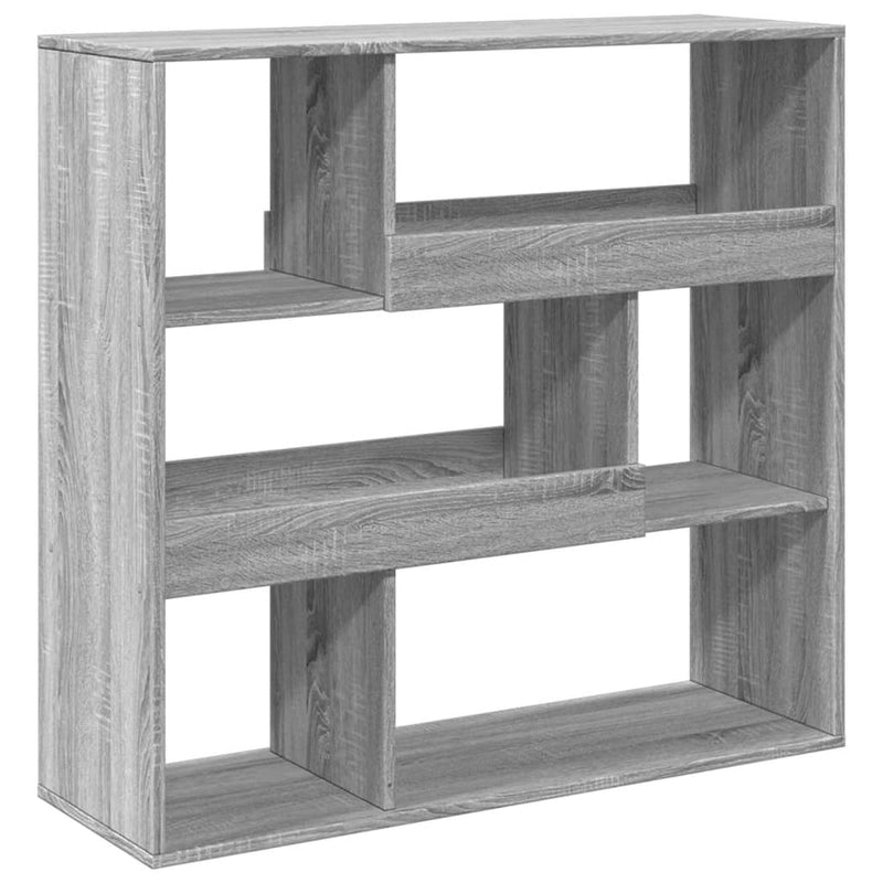 vidaXL szürke sonoma színű térelválasztó könyvszekrény 100x33x94,5 cm