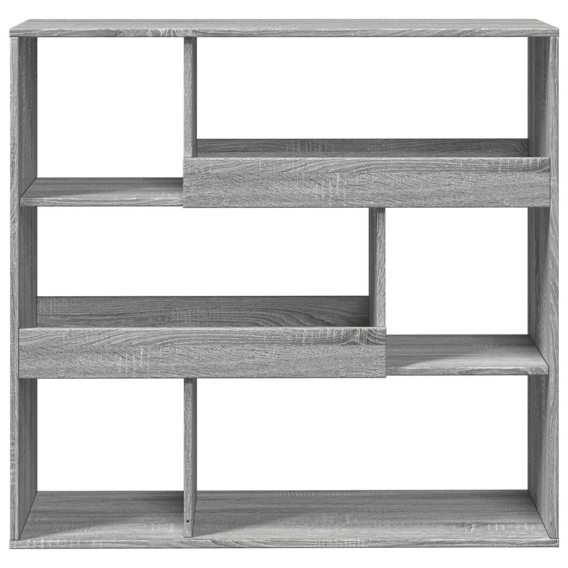 vidaXL szürke sonoma színű térelválasztó könyvszekrény 100x33x94,5 cm