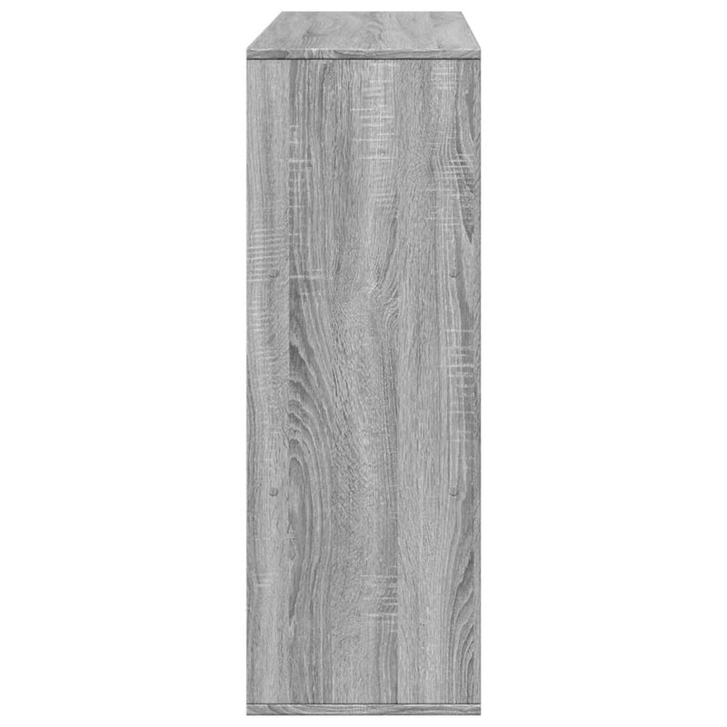 vidaXL szürke sonoma színű térelválasztó könyvszekrény 100x33x94,5 cm