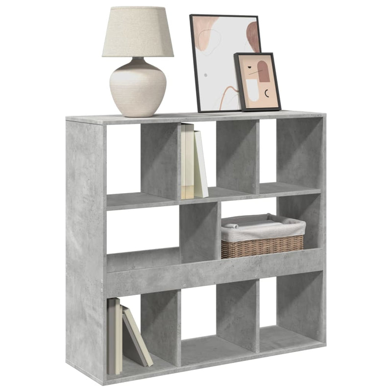 vidaXL betonszürke térelválasztó könyvszekrény 100 x 33 x 94,5 cm