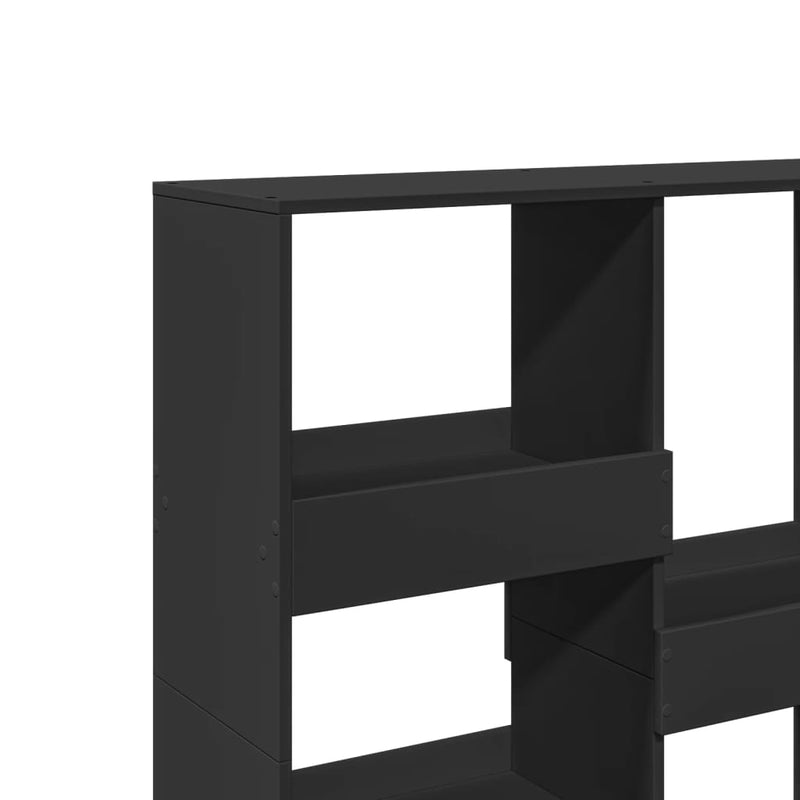 vidaXL fekete térelválasztó könyvszekrény 100 x 33 x 115 cm