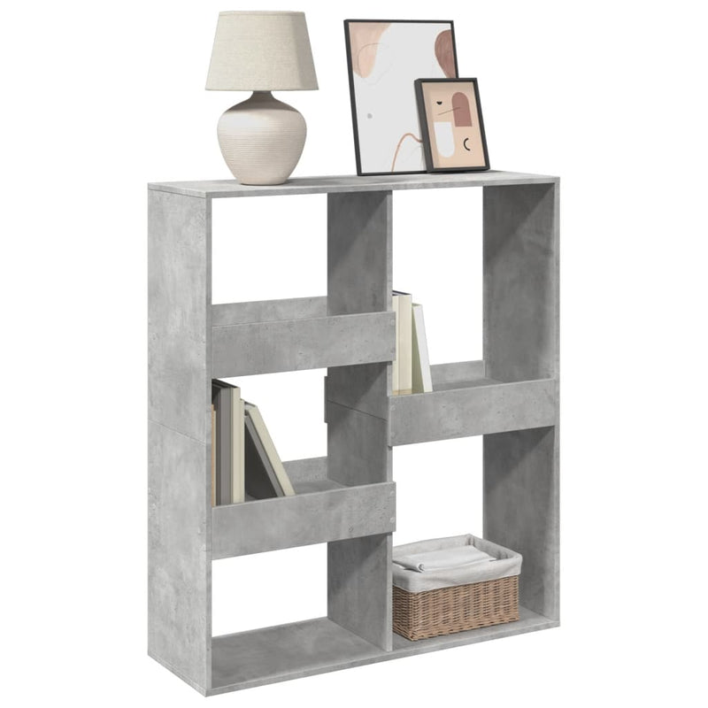 vidaXL betonszürke térelválasztó könyvszekrény 100 x 33 x 115 cm